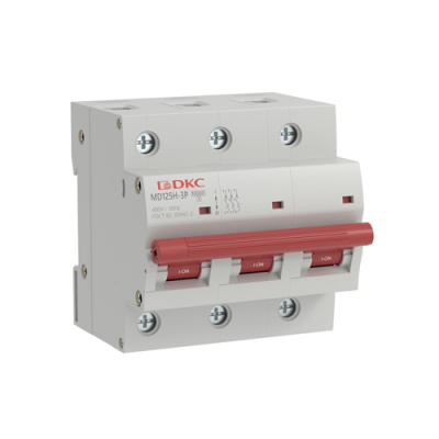 Автоматический выключатель YON max типа MD125H, 10кА, 3P (D) 125А DKC DKC  MD125H-3PD125