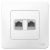 Розетка компьютерная скрытой установки RJ45 кат.5E + телефон RJ11 Systeme Electric Blanca Белый Systeme Electric Blanca BLNIS045111