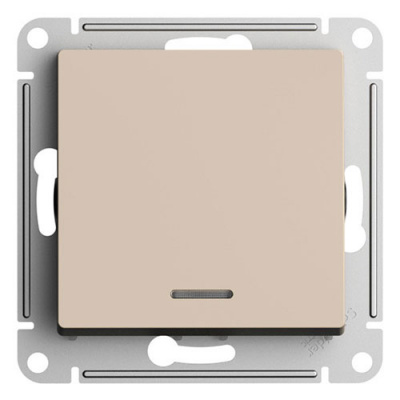 SE AtlasDesign Переключатель 1-кл с подсветкой Песочный сх.6а 10АХ механизм Systeme Electric AtlasDesign ATN001263