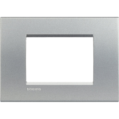 Рамка прямоугольная 3 мод Bticino Living Light Алюминий Bticino Living Light LNA4803TE