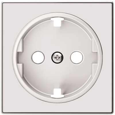 Накладка розетки с заземлением ABB Sky Альпийский белый 8588 BL ABB Sky 2CLA858800A1101