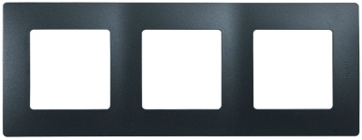 Рамка 3-постовая Legrand Etika Антрацит Legrand Etika 672583