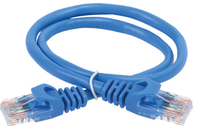 Коммутационный шнур (патч-корд), кат.5Е UTP, 1,5м, синий ITK ITK  PC03-C5EU-1M5