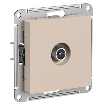 SE AtlasDesign Розетка TV проходная Песочный 4DB механизм Systeme Electric AtlasDesign ATN001292