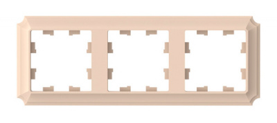 SE AtlasDesign ANTIQUE Рамка 3-постовая Песочный Systeme Electric AtlasDesign ATN101203