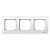 Рамка 3-постовая Merten M-Smart Белый глянeц