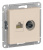Розетка двойная комп+TV RJ45+TV кат.5E механизм Schneider Electric AtlasDesign Бежевый Systeme Electric AtlasDesign ATN000289