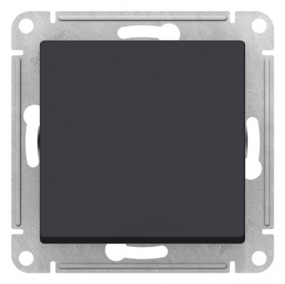 Переключатель 1-клавишный  IP44 сх.6, 10АХ, механизм Schneider Electric AtlasDesign AQUA Карбон Systeme Electric AtlasDesign ATN441061