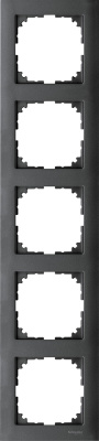 Рамка 5-постовая Merten M-Pure Антрацит Merten M-Pure MTN4050-3614