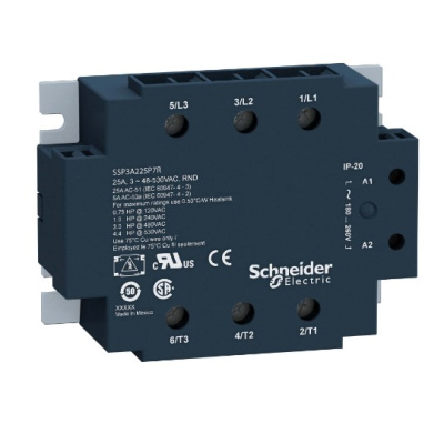 Твердотельное реле 3 фазы 50A Schneider Electric Schneider Electric  SSP3A250BDT