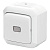 Переключатель одноклавишный IP54 с прозрачной линзой  ABB Variant+ Белый