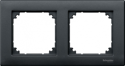 Рамка 2-постовая Merten System M M-Plan Антрацит Merten M-Plan MTN486214