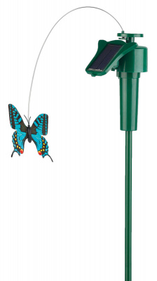 Светильник садовый на солнечной батарее "Порхающая бабочка" пластик цветной 42 см Эра ЭРА  SL-PL42-BTF