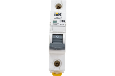 Автоматический выключатель 1P 16A (C) 10kA IEK M10N ARMAT IEK  AR-M10N-1-C016