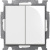 Переключатель 2-клавишный ABB BJB Basic55 Белый ABB Basic 55 2CKA001012A2144