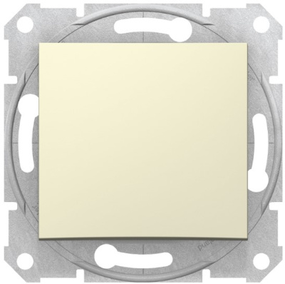 Переключатель 1-клавишный 10A Schneider Electric Sedna Бежевый Schneider Electric Sedna SDN0400147