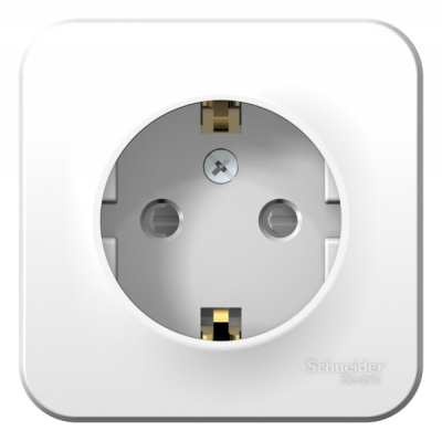Розетка с заземлением со шторками накладного монтажа 16A 250В Systeme Electric Blanca Белый Systeme Electric Blanca BLNRA011101