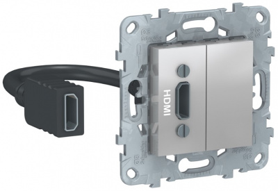 Розетка HDMI Schneider Electric Unica New Алюминий Schneider Electric Unica New NU543030