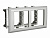 Рамка-суппорт "Avanti" для "In-liner Front",  серебристый металлик, 4модуля DKC