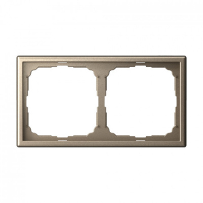 ARTGALLERY 2-постовая РАМКА, универсальная, ШАМПАНЬ Systeme Electric ArtGallery GAL000502