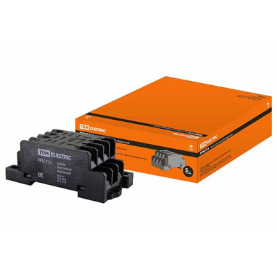 Разъем модульный для реле РЭК77/4 10A 380/110V AC/DC 0,75-2,5мм2 14 контактов IP20 TDM РРМ77/4 TDM ELECTRIC РЭК77 SQ0701-0006