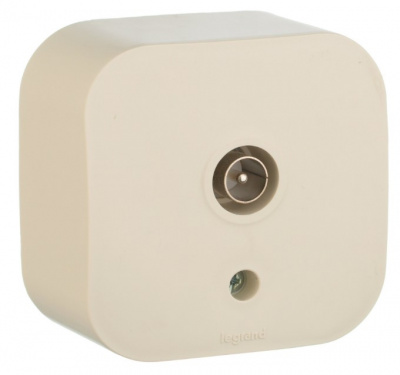 Розетка TV "звезда" IP20 Legrand Quteo Слоновая кость Legrand Quteo 782245