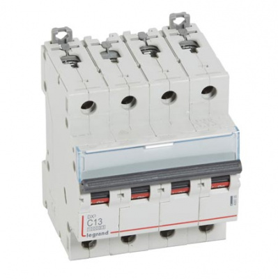 Автоматический выключатель 4P 13A C 10kA Legrand DX3 Legrand DX3 409335