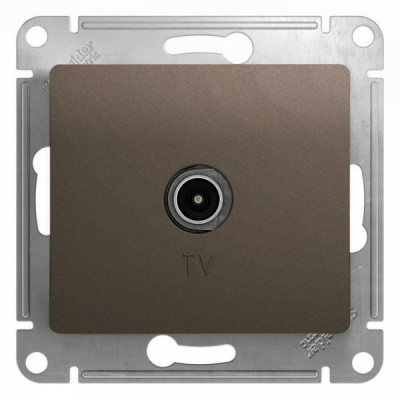 Розетка TV механизм Systeme Electric Glossa Шоколад Systeme Electric Glossa GSL000893