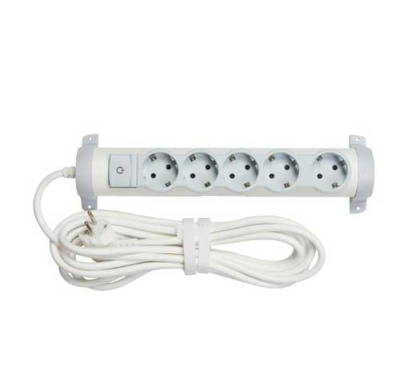 Legrand Многорозеточный блок ''Комфорт'' 5 x 2К+З - с кабелем длиной 5 м Legrand  694685