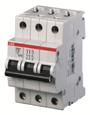 Автоматический выключатель 3P 10A (D) 25kA ABB S203P ABB S200P 2CDS283001R0101