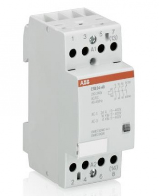 Модульный контактор ESB-24-22 (24A AC1) катушка 24B AC/DC ABB ABB ESB GHE3291302R0001