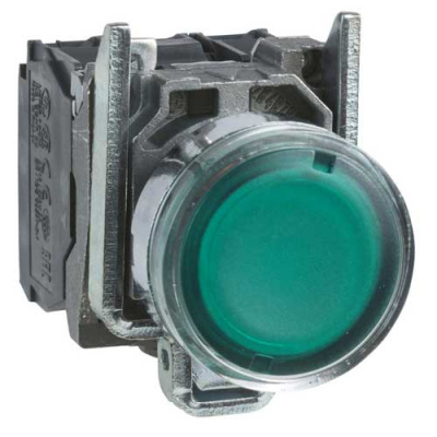 Кнопка 22мм 24В зеленая возвратная с подсветкой Schneider Electric Schneider Electric  XB4BW33B5