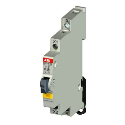 Выключатель кнопочный с подсветкой желтый ABB E217-16-10E48 ABB E210 2CCA703173R0001