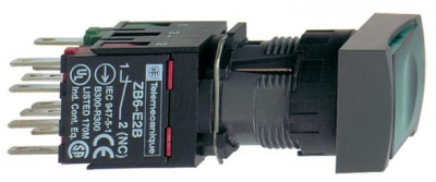 Кнопка 16мм 12-24В зеленая с возвратом Schneider Electric Schneider Electric  XB6DW3B1B