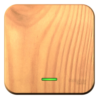 Переключатель 1-клавишный накладного монтажа с подсветкой с изолирующей пластиной 10A 250B Systeme Electric Blanca Ясень Systeme Electric Blanca BLNVA106115