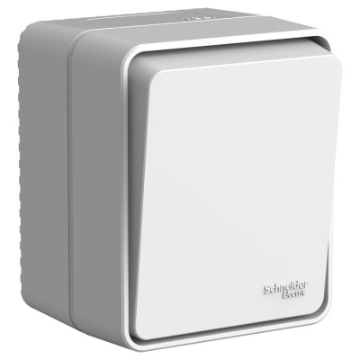 О/У Выключатель 1-клавишный с самовозвратом 10 АХ AtlasDesign Profi54 Серый Systeme Electric AtlasDesign Profi54 ATN543015