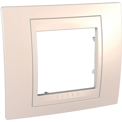Рамка 1-постовая Schneider Electric Unica Хамелеон Бежевый Schneider Electric Unica Хамелеон MGU6.002.25