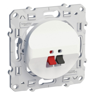 Аудиорозетка 1-ая Schneider Electric Odace Белый Schneider Electric Odace S52R487