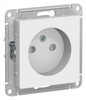 SE AtlasDesign Розетка без заземления со шторками Лотос 16А механизм Systeme Electric AtlasDesign ATN001349