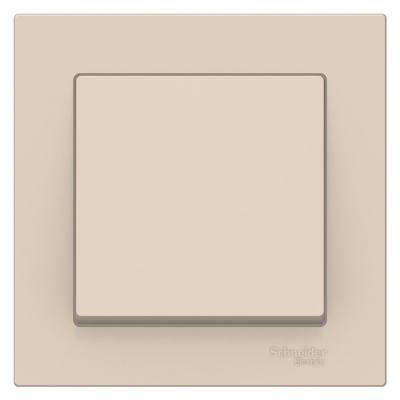 Выключатель 1-клавишный сх.1 10AX в сборе Schneider Electric AtlasDesign Бежевый Systeme Electric AtlasDesign ATN000212