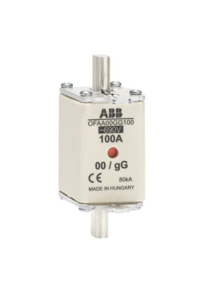 Предохранитель OFAA00GG80 80A тип gG размер00, до 690В ABB ABB  1SCA022700R9440