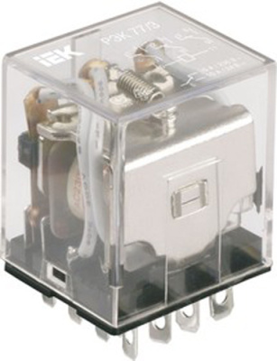 IEK Реле РЭК77/3(LY3) с индикацией 10А 230В АC IEK  RRP10-3-10-220A-LED