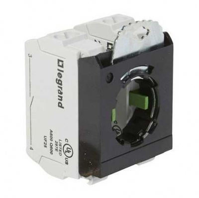 Legrand Osmoz Комплектующий блок для кнопок для компл. без подсветки пружин. клеммы  2Н.О. + 3-постовой монт. адаптер Legrand  023103