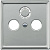 Накладка розетки TV-FM-SAT Merten System Design Сталь