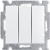 Выключатель 3-клавишный 16A ABB BJB Basic55 Белый ABB Basic 55 2CKA001012A2155