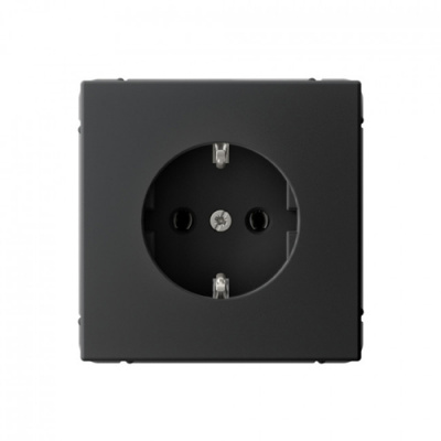 ARTGALLERY РОЗЕТКА с заземлением, 16А, механизм, КАРБОН Systeme Electric ArtGallery GAL001043