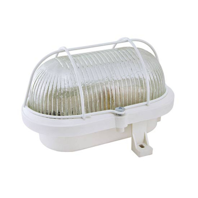 Светильник накладной, овал с решеткой 183х123х113мм, 60W, Е27, IP54 / белый TDM НБП 02-60-019.01 "Евро" TDM ELECTRIC  SQ0312-0007