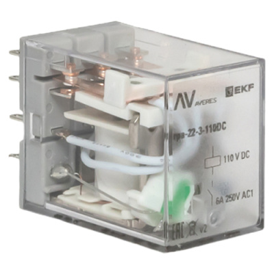 Реле промежуточное RPA 22/4 5A 110В DC EKF AVERES   rpa-22-4-110DC