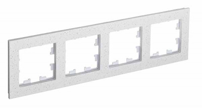 Рамка 4-постовая мрамор Schneider Electric AtlasDesign Nature Крем Роял Systeme Electric AtlasDesign Nature ATN343104