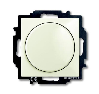 Светорегулятор поворотно-нажимной 60-400 Вт для л/н ABB BJB Basic55 chalet Белый ABB Basic 55 2CKA006515A0847